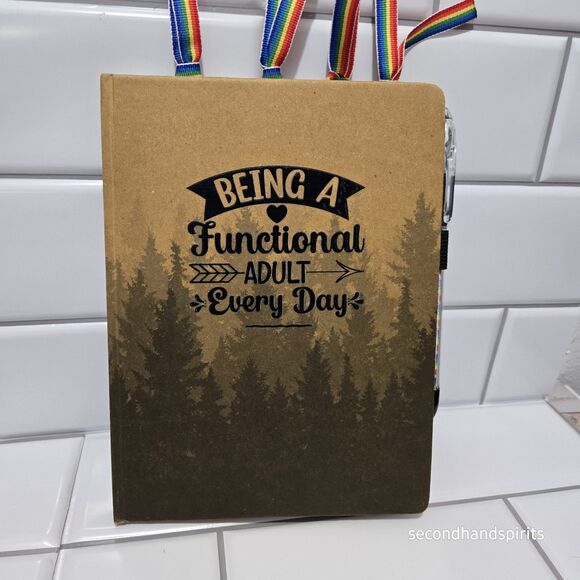 Being A Functional Adult Notebook With Accessories GREAT GIFT - Picture 2 of 5